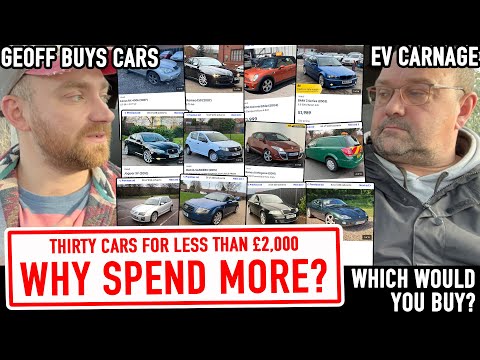 30 cars for £2,000. Why spend more? Feat. EV Carnage.