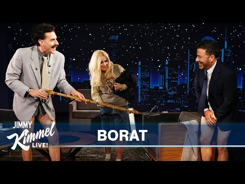 Borat Gives Jimmy Kimmel a Coronavirus Inspection
