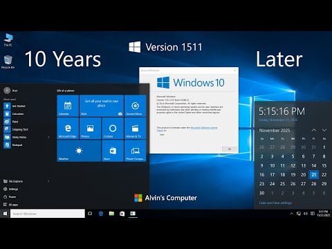 Windows 10 November 2015 Update. (10 Years Later)