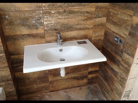 Bathroom sink installation