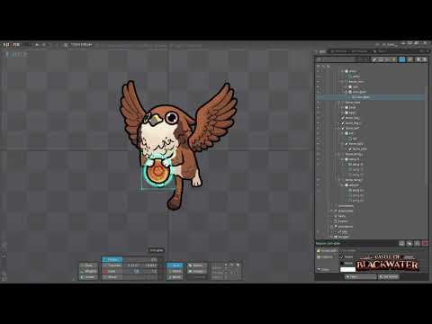 2D Animation Time-lapse | Griffin | Castle of Blackwater | Spine