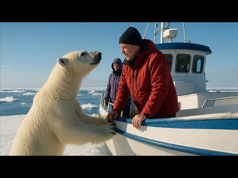 Eisbär versucht verzweifelt, die Matrosen zu warnen – Als sie den Grund sehen, erblassen sie