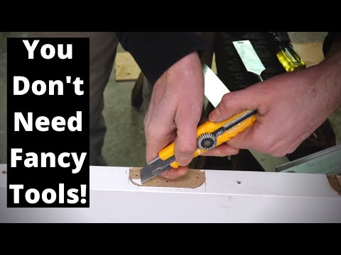How to install a ROUND HINGE with BASIC HAND TOOLS!!!