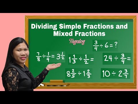 Dividing Simple Fractions and Mixed Fractions