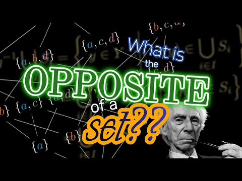 What is the opposite of a set?