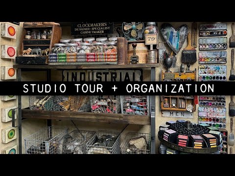 Tim Holtz Studio Tour + Organization