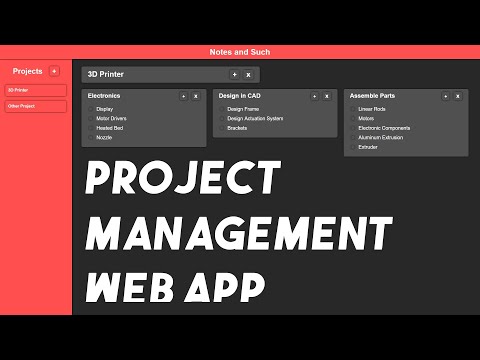 I Made a Project Management Web App