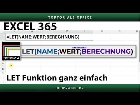 LET Funktion in Excel ganz einfach