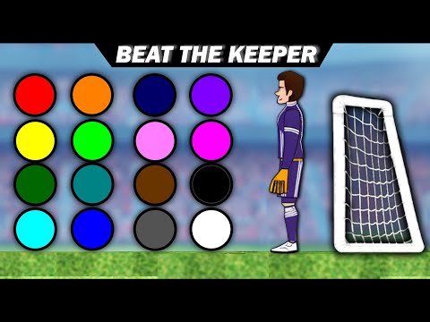 BEAT THE KEEPER | Color Marble Soccer Race Tournament