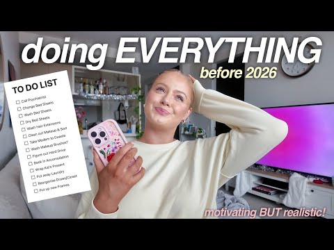 completing EVERYTHING on my (never ending) to do list BEFORE 2026! 🌷🍵✨