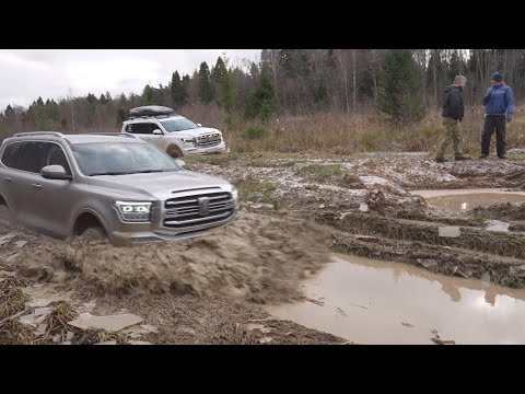 Tank 500 и нива в болоте