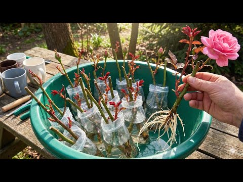 Propagate Roses Using Garlic! An Extremely Fast And Effective Cutting Method!