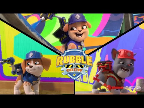 The Crew Puts on a Construction Show | Rubble and Crew | Cartoons for Kids