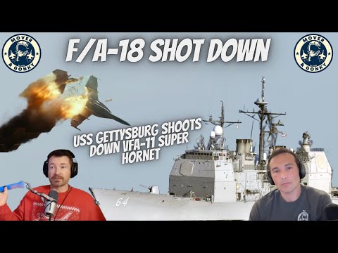 F/A-18F Shot Down By USS Gettysburg - Fighter Pilots React