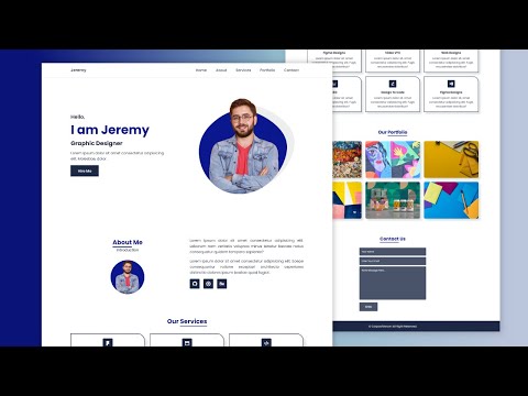 Create A Responsive Personal Portfolio Website Using HTML CSS And JavaScript