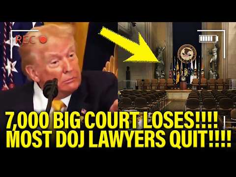 WHOA! Trump LOSES 7,000 CASES in 60 DAYS as DOJ QUITS ON HIM!!!