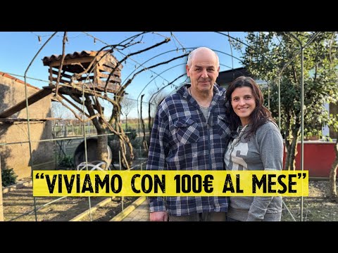La coppia che vive in autosufficienza con 100โฌ al mese