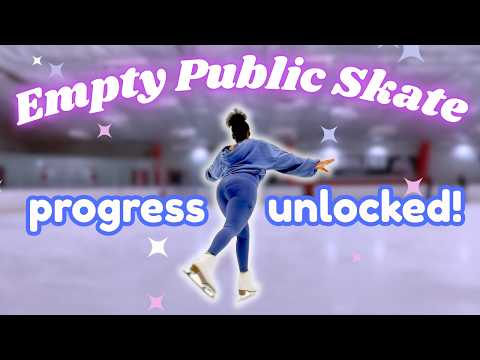 Omg.. Public Skate was SO EMPTY!! 🥹 Adult Figure Skating Vlog⛸️