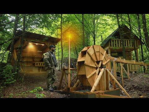 I Got Power From the Stream Near My Log House