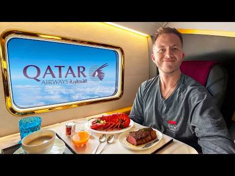 First time Flying First Class Qatar Airways (A380)