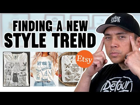 Finding A Style Trend on Etsy & Creating It In Canva!