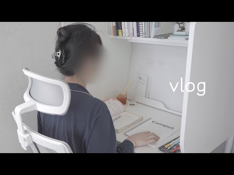 🤍 집에서 하루종일 공부한 날 브이로그ㅣ거절에 대한 부담 내려놓는 법ㅣ독서실책상