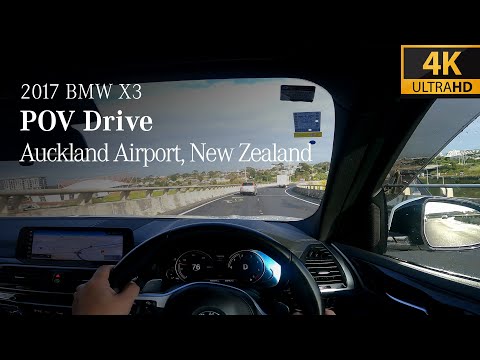 BMW X3 2017 POV Drive to Auckland Airport [4K]