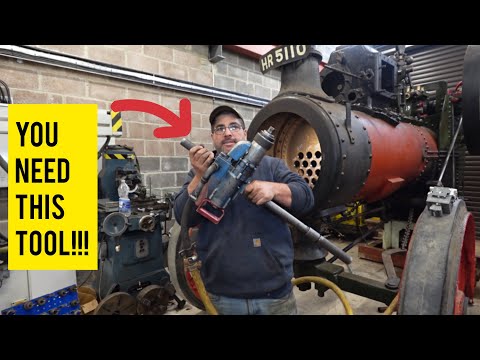 STEAM ENGINE BOILER REPAIR!! Fitting and expanding the tubes!!
