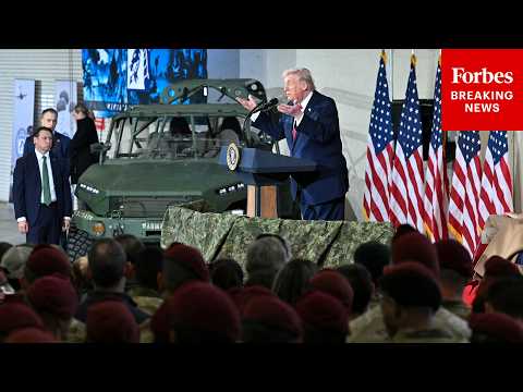 BREAKING NEWS: President Trump Delivers Remarks To Military Families At Fort Bragg In North Carolina