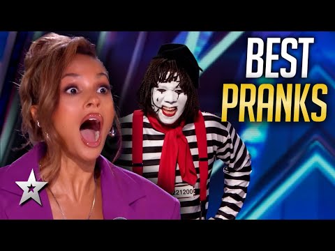 Funniest Pranks on America & Britain's Got Talent