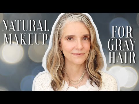 Makeup for Gray Hair | Enhancing Natural Beauty ft. RMS