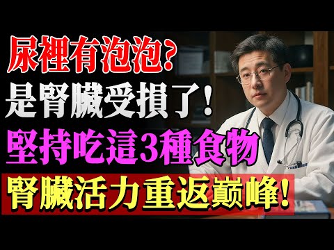 醫師提醒：尿裡出現泡泡很危險！3種常見食物竟能修復腎臟損傷、恢復活力，錯過恐後悔一生！