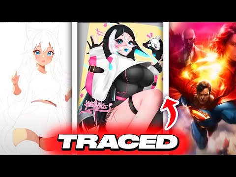 These "Artists" Were Caught TRACING Art... | Compilation