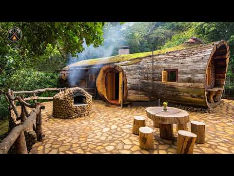 A Man Builds An Unreal Architectural Home Inside A Giant Tree Trunk