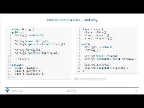 Back to Basics: Object-Oriented Programming in C++ - Andreas Fertig - CppCon 2024