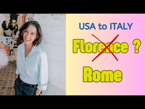 Why does this American prefer living in Rome to Living in Florence ?