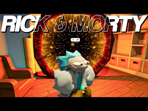PRETENDING TO BE RICK & MORTY IN ROBLOX NEIGHBORS