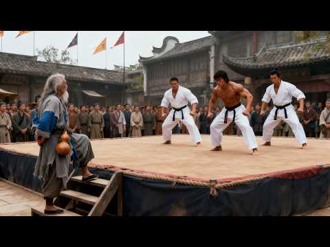 Kung Fu Movie! Arrogant samurai are instantly defeated by a drunken beggar’s single move!