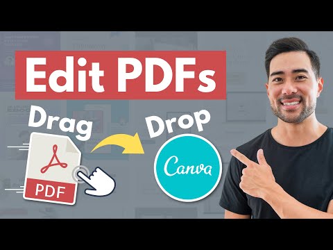 How To Edit PDF Files in Canva Free - Easy Drag and Drop