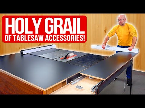 DIY Sliding Crosscut Table. Ultimate Tablesaw Accessory