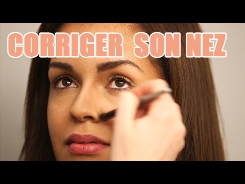 S'affiner le nez avec du maquillage correctif