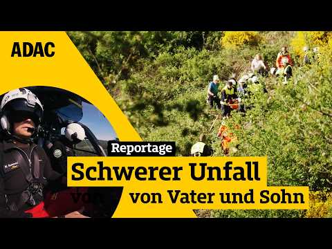 Traktor überschlägt sich - Vater und Sohn schwer verletzt im Weinberg I ADAC im Einsatz