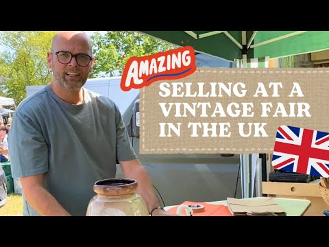 🇬🇧 AMAZING SELLING AT VINTAGE FAIR IN THE UK | Woodbridge, Suffolk #vintagemarket #goodwill #vintage