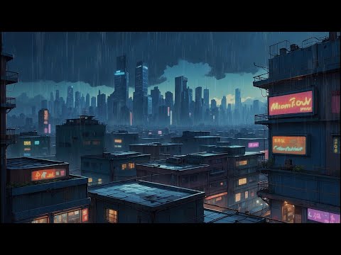 Neon Rain Lofi 🌃 Soft Chill Beats for Study Sleep and Late Nights