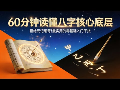 拒绝死记硬背！最实用的零基础入门干货｜60分钟读懂八字核心底层逻辑