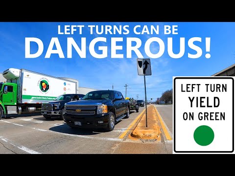 How To Make Safe Left Turns At Intersections Across Oncoming Traffic: Don't Have A Wreck Like I Did!
