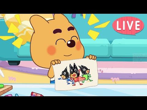 🔴LIVE | Dobie Turns Into Superheroes | Fun Stories for Kids | Cartoon | Sheriff Labrador