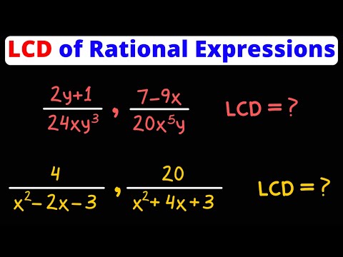 Find the LCD of a Group of Rational Expressions | Eat Pi