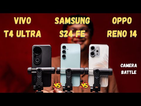 vivo T4 Ultra vs Samsung S24 FE vs Oppo Reno 14 | Camera Battle