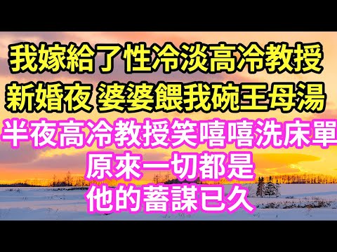 【超寵甜文來啦！！！】我嫁給了性冷淡高冷教授。新婚夜 婆婆餵我碗王母湯，半夜高冷教授笑嘻嘻洗床單，原來一切都是他的蓄謀已久#現言#總裁#甜文#故事 #言情#一口氣看完